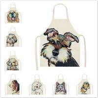 1Pcs Men Women Dog Printed Sleeveless Kitchen Hogar Pinafore Home Cleaning Tools 2 Size 68x55cm/47x38cm Aprons Tablier Cuisine Aprons