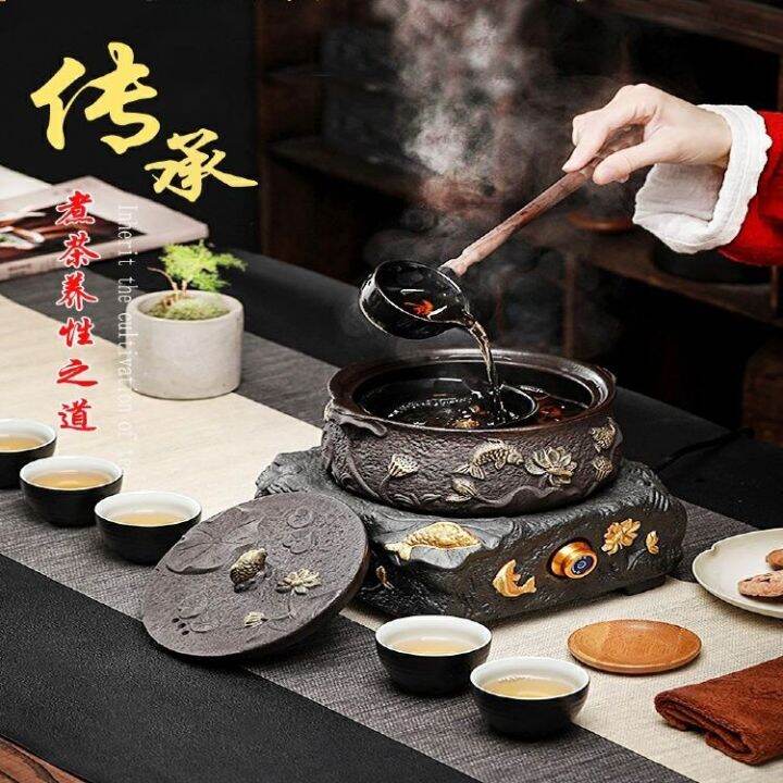 spot-parcel-post-tea-brewing-pot-tea-cooking-tea-ware-ceramic-tea-boiling-stove-household-office-full-automatic-electric-ceramic-stove-with-spoon-r-set