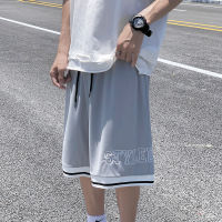 Mens Casual Shorts Mesh Quick-drying Basketball Crossfit Clothing Pocket Spliced Stripe Breathable Thin Baggy Beach Wear