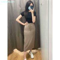 UNIQLO U Home The Original Single Ladies Leisure Narrow Body Elastic Waist Draw String Long Skirt Cultivate Ones Morality Quick-Drying Skirts Pencil Skirt 460734