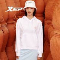 Xtep ผู้หญิง Hoodie กีฬา Cropped Slim Pullover 878328930118