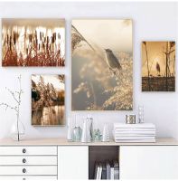 【cw】 Reed Quote Landscape Wall Canvas Painting Posters And Prints Pictures Room