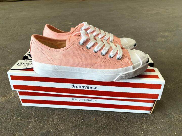 converse-jack-purcell-sale50-รองเท้าคอนเวิร์ส-สีชมพู-เหมาะสำหรับผู้หญิง-และ-ผู้ชาย-ใส่ได้ทุกโอกาส-สินค้าถ่ายจากของจริง-อยู่ในช่วงโปรโมชั่น