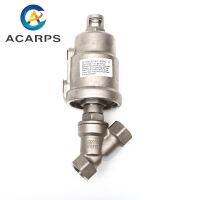 1/2 3/4 1 Stainless Steel Pneumatic Threaded Angle Seat Valve Y Type High Temperature Steam Threaded Angle Seat Valve