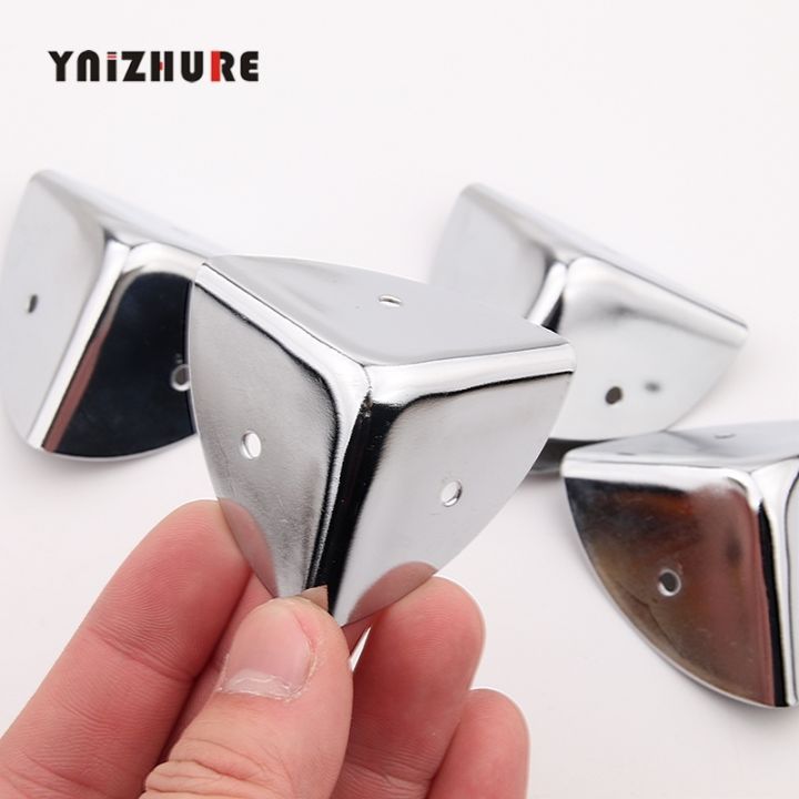40mm-large-table-wooden-box-silver-metal-frame-angle-iron-protection-furniture-edge-corner-protector-chrome-4pcs