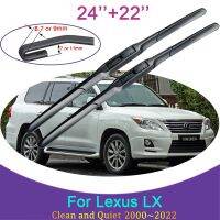 สำหรับเล็กซัสแอลเอกซ์470 570 LX470 LX570 J80 J201 J300ทนทาน2000 ~ 2022ใบมีด Wiper Karet อุปกรณ์เสริมรถยนต์ที่ปัดน้ำฝนกระจกหน้าด้านหน้า