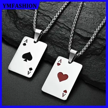 Joker card store necklace