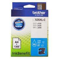 Brother LC535XLC หมึกแท้ สีฟ้า จำนวน 1 ชิ้น ใช้กับพริ้นเตอร์ Brother DCP-J100/105, MFC-J200