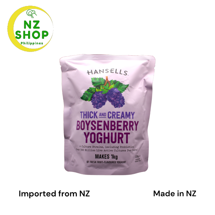 Hansells Thick & Creamy Boysenberry Yoghurt Mix 220g New Zealand Made