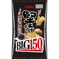 Premium New coming ? Calbee potato big size 150g. คาลบี มันฝรั่งชุบแข็ง รสพริกไทดำ 150กรัม ?