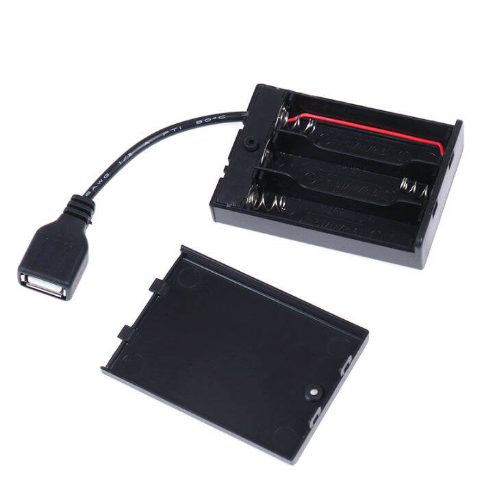 tengding 3xAA battery box with usb port for building block led light