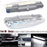 ไฟหน้ารถยนต์ LED 2ชิ้นไฟตัดหมอก LED ไฟเดย์ไลท์กลางวัน12โวลต์สำหรับ Mercedes-Benz W204 W212 C250 C280 C350 E350ไฟตัดหมอก DRL