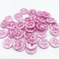 30pcs14mm Buttons Childrens Clothing Candy Color Buttons Cartoon Color Two Eye Buttons for Wedding Decor Sewing Accessories#19 Haberdashery