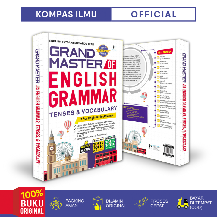 Buku Grammar Terbaru Superlengkap Grand Master English Grammar | Lazada ...