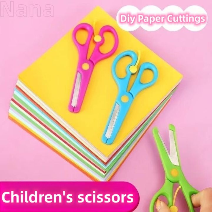 Child Scissors For Toddlers Safety Scissors DIY Photo Plastic Student  Scissor Paper-cutting For Kids Children DIY Art Craft