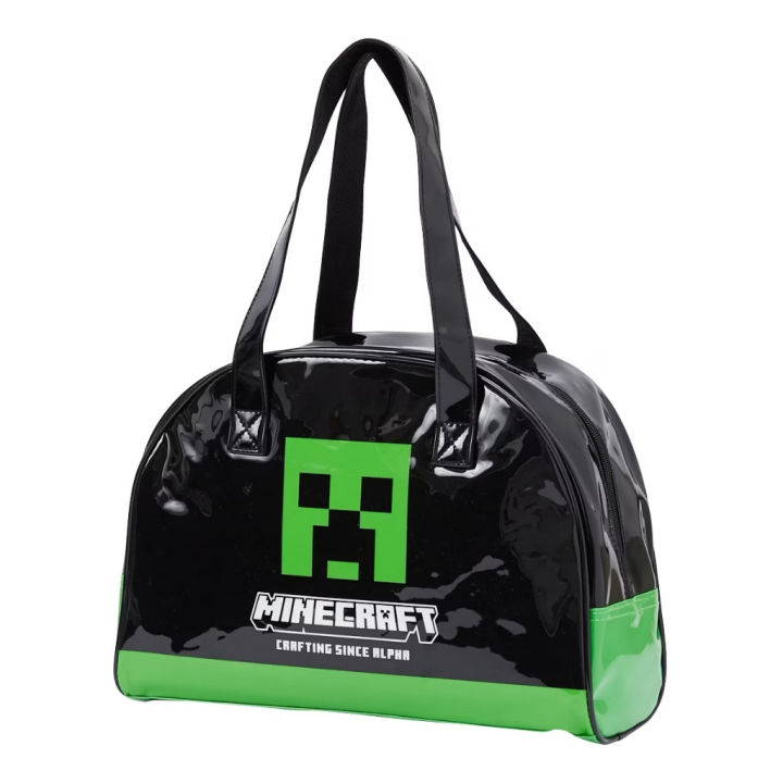 กระเป๋าพลาสติก-minecraft-กันน้ำ-มายคราฟ-ว่ายน้ำ-กระเป๋า