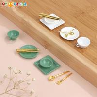 【CW】 Cup Plate Fork Bowl Tableware   Miniature Dollhouse 1 - Accessories Aliexpress