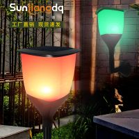 [COD] Cross-border new solar column head lawn outdoor garden wall spot