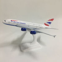 JASON TUTU 20ซม. เครื่องบินรุ่นเครื่องบินรุ่น British Airways Airbus A380เครื่องบินรุ่น1:300 Diecast โลหะเครื่องบินเครื่องบินของเล่น