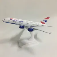 JASON TUTU 20ซม. เครื่องบินรุ่นเครื่องบินรุ่น British Airways Airbus A380เครื่องบินรุ่น1:300 Diecast โลหะเครื่องบินเครื่องบินของเล่น