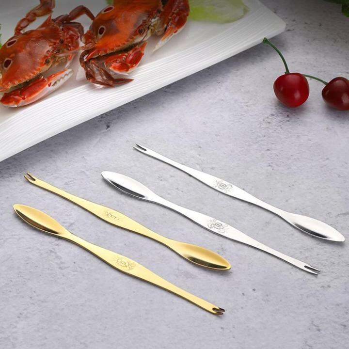 ELEVE Creative Elegant MultiUse Fruit Fork for Crab and Lobster Thin