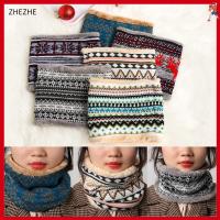 ZHEZHE Outdoor Accessories Cable Collar Unisex Neck Scarf Thick Shawl Cowl Knitted Circle Wrap