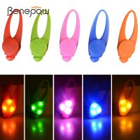 【WNING small pet】Benepaw อุปกรณ์ปลอกคอสุนัขความปลอดภัยสัตว์เลี้ยง,กันน้ำไฟ LED ขึ้นไฟฉายแขวนคอในเวลากลางคืนเดินตั้งแคมป์