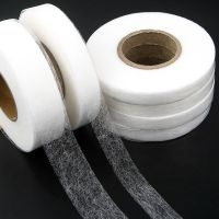 64Meters Black White Double-sided Interlining Adhesive Fabric Clothes Iron On Hem Tape Interlining Web DIY Sewing Accessories Spine Supporters