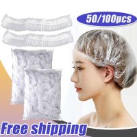 100Pcs Shower Cap Women Eco-Friendly Waterproof Baby Shower Caps Food Seal Retractable Bag Charlotte Disposable Hair Shower Caps Showerheads