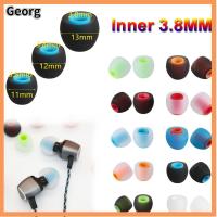 GEORG 12pcs 3.8mm สากล ทดแทน อ่อนนุ่ม หูฟัง เคล็ดลับหูซิลิโคน แผ่นรองหูฟัง หูฟังอินเอียร์