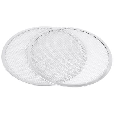 Pizza Screen, Pizza Pan,Pizza Pan for Oven, Pizza Tray, 12 Inch Seamless-Rim Aluminum Non Stick Pizza Screen (2PCS)