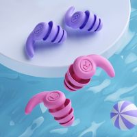 1 Pair Silicone Sleep Ear Plug Waterproof 3 Layers Sleeping Earplugs Reduction Soundproof Lightweight for 5-12 Year Old Children