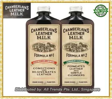 Chamberlain's Leather Milk Furniture Treatment - All-Natural Leather  Cleaner, Leather Conditioner for Couches and Living Room Furniture No 5, 6  Oz