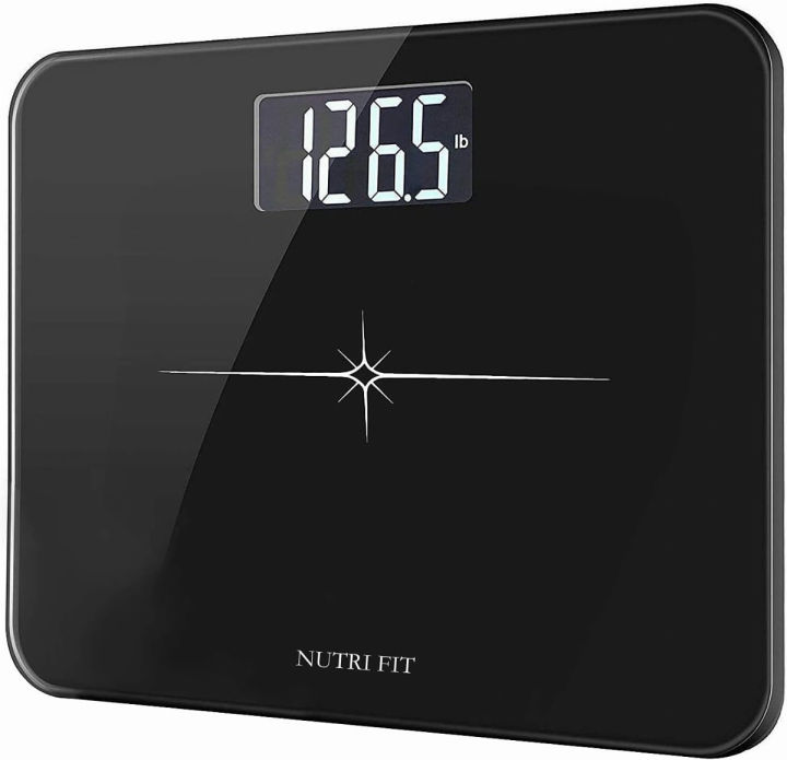 camry-nutri-fit-extra-wide-ultra-thick-digital-body-weight-bathroom-scale-with-3-inch-large-easy-read-backlit-lcd-display-max-capacity-400lb-step-on-technology-black