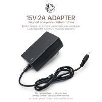 DC 15V2A 30W Power Supply Adapter Power Splitter Power Cord, Fits tv/Security Camera,Input AC100-240V~50/60Hz, Output DC 15V  2A 30W