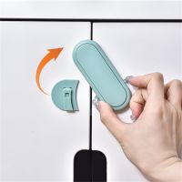 ✤✺ 3-pack childrens drawer safety latch; Cabinet door protection baby anti pinch hand invisible lock; Opposite door wardrobe lock