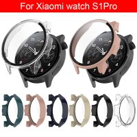 2 In 1 Film Case For Xiaomi Watch S1 Pro Screen Protector Sleeve PC Shell Tempered Glass Film