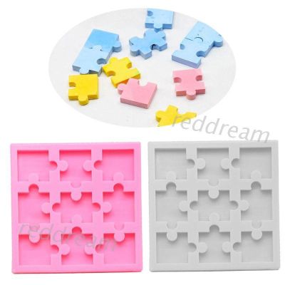 REDD Silicone Puzzle Crayons Maker Silicone Mold Art Crafts Puzzle Piece Resin Mold