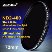 Zomei ฟิลเตอร์เปลี่ยนแปลงได้ND เฟดเดอร์72มม. ปรับได้ Nd2เพื่อ Nd400 Nd2-400ความเข้มเป็นกลางสำหรับเลนส์กล้องโซนี่ Canon Nikon Hoya 72มม.