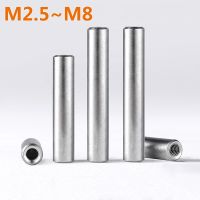 M2.5M3M4M5M6M8 GB120 Internal Thread Cylindrical Pin/Internal Tooth Positioning Pin/Internal Thread with Hole 304Stainless Steel