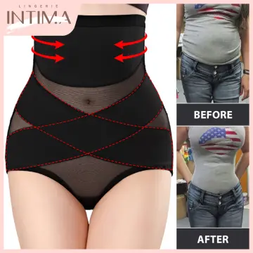 Women's High Waist Breathable Abdominal Pants Postpartum Slim Hip Lift Panties  Sexy Fake Ass Belly Shapewear For Ladies