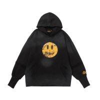 High Street DRE WHOUSE Smiley Retro Distressed Casual Long Sleeve Hooded Sweater