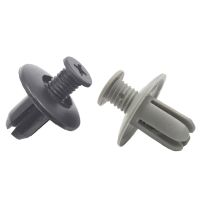 ℡✕ Kalili Gray Black 8mm Hole Auto Plastic Bumper Door Screw Push-Type Expanding Rivet Panels Trim Retainer Nylon Fasteners Clips