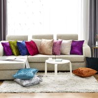 [FAZOZO Home Textile Store] ปลอกหมอนนุ่มพิเศษสีทึบปลอกหมอนอิงสำหรับห้องนั่งเล่นโซฟา45x45เซนติเมตรตกแต่ง Kussenhoes นอร์ดิก H Ousse De Coussin