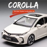 1:32 Corolla รถของเล่นสำหรับเด็ก D iecast โลหะรุ่นรถเปิดประตูด้วยเสียงและแสงสำหรับเด็กหญิงและเด็กชายของขวัญ