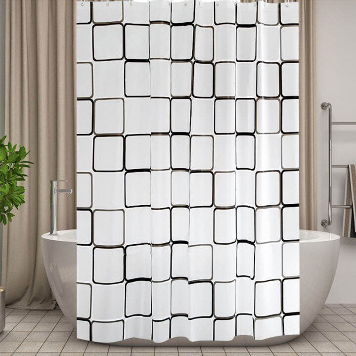 shower-curtain-peva-square-plaid-bath-curtain-waterproof-mildew-curtains-with-hooks-home-durable-curtains-for-bathroom-shower