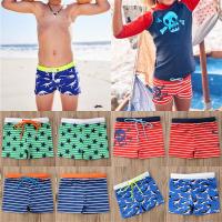 ANFUTON Cool Boys เด็กกางเกงว่ายน้ำเด็กพิมพ์ลายดอกไม้ว่ายน้ำกางเกงขาสั้นลาย Beachwear เข็มขัดชุดว่ายน้ำเด็กวัยหัดเดินฤดูร้อน Beachwear