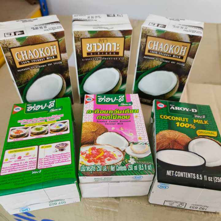 250ml Thailand Chaokoh Coconut Milk Thailand AroyD Coconut Milk Lazada