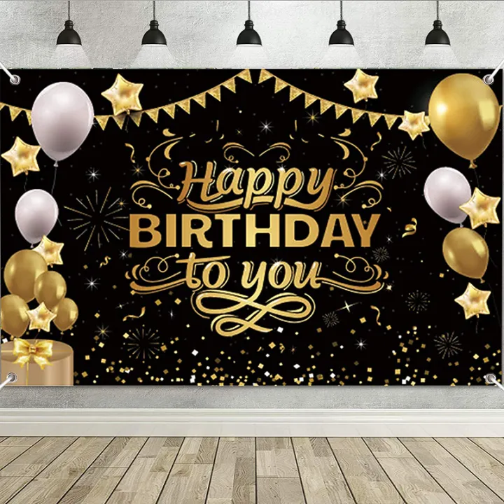 party assets Birthday Party Decoration Gold Background Balloons Set Party  Supplies with String Light Price in India  Buy party assets Birthday Party  Decoration Gold Background Balloons Set Party Supplies with String