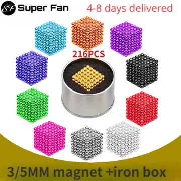 216pcs 5MM Magnet Magnetic DIY Balls Magic Cube